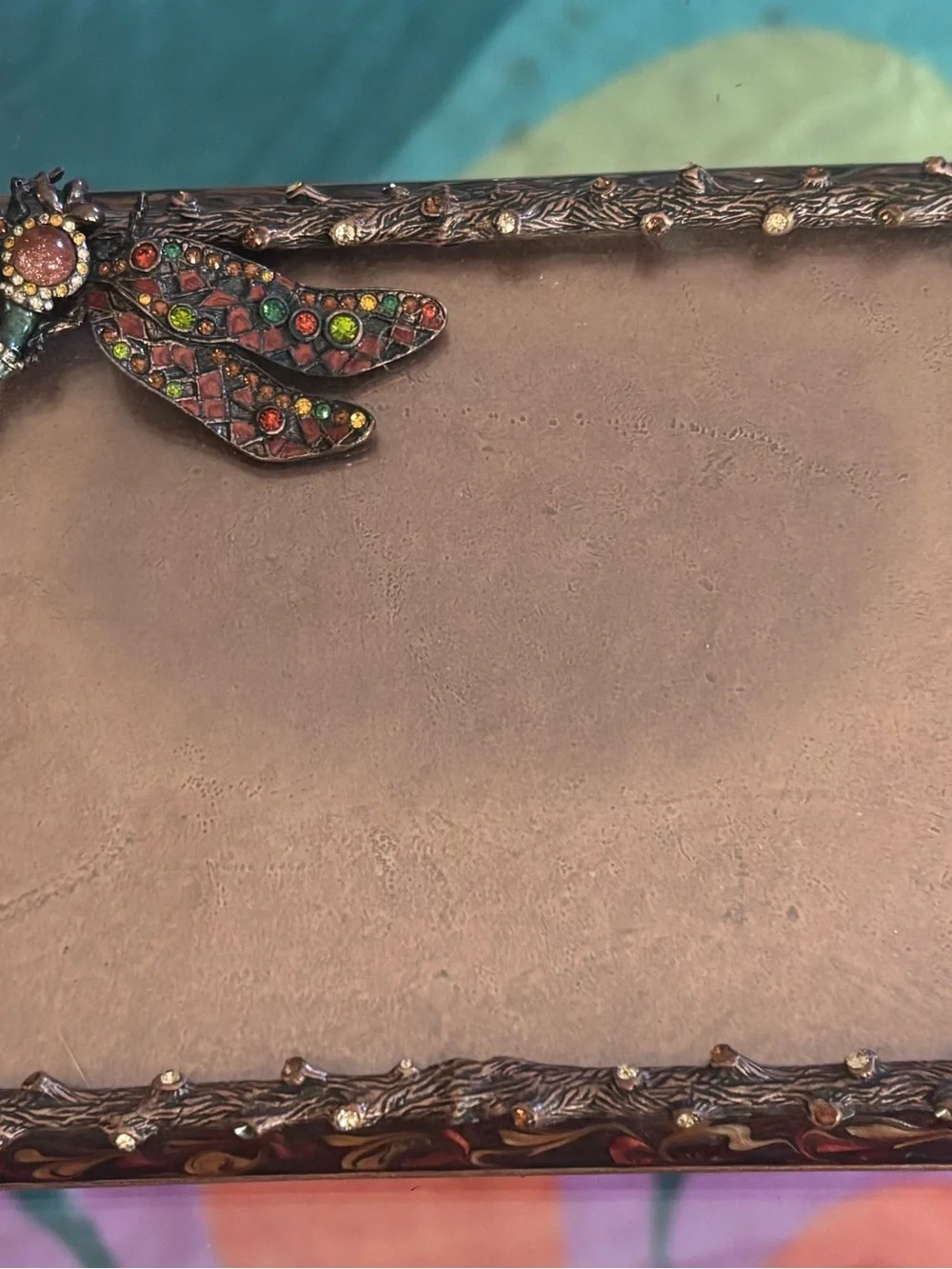 Jay Strongwater Swarovski Crystal Dragonfly Jeweled Picture Frame - 4x6